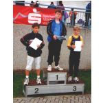 Wrzburg 2000: Sebastian Mller gewinnt bei den unterfrnkischen Bestenkmpfen im Kugelstoen und im Diskuswurf der Schler M13