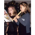Weihnachtsfeier 2000: Sophia LaCour und Vanessa Heid