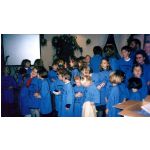 Weihnachtsfeier 2000: Besuch aus Schlumpfhausen beim Jahn