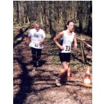 Kreiswaldlaufmeisterschaften 2001: Angela Nder und Heinz Grove, beide TG 48 Schweinfurt