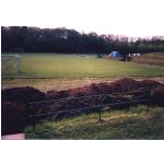 Neubau der Leichtathletikanlage 2001: Erdarbeiten