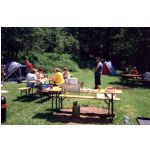 Camping 1999: Erstes Mittagessen nach der Anreise (eigentlich waren Spaghetti geplant)