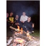 Camping 1999: Stefanie Klein, Franz Fleischer, Martin Krannich und Sebastian Mller